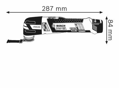 Bosch GOP 12V-28 Accu multifunctioneel gereedschap (in L-Boxx) - 06018B5002