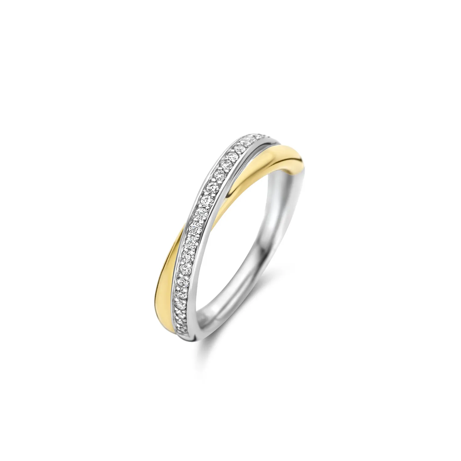 Ti Sento Milano Ring 18 kt. Forgyldt Sølv 1953ZY