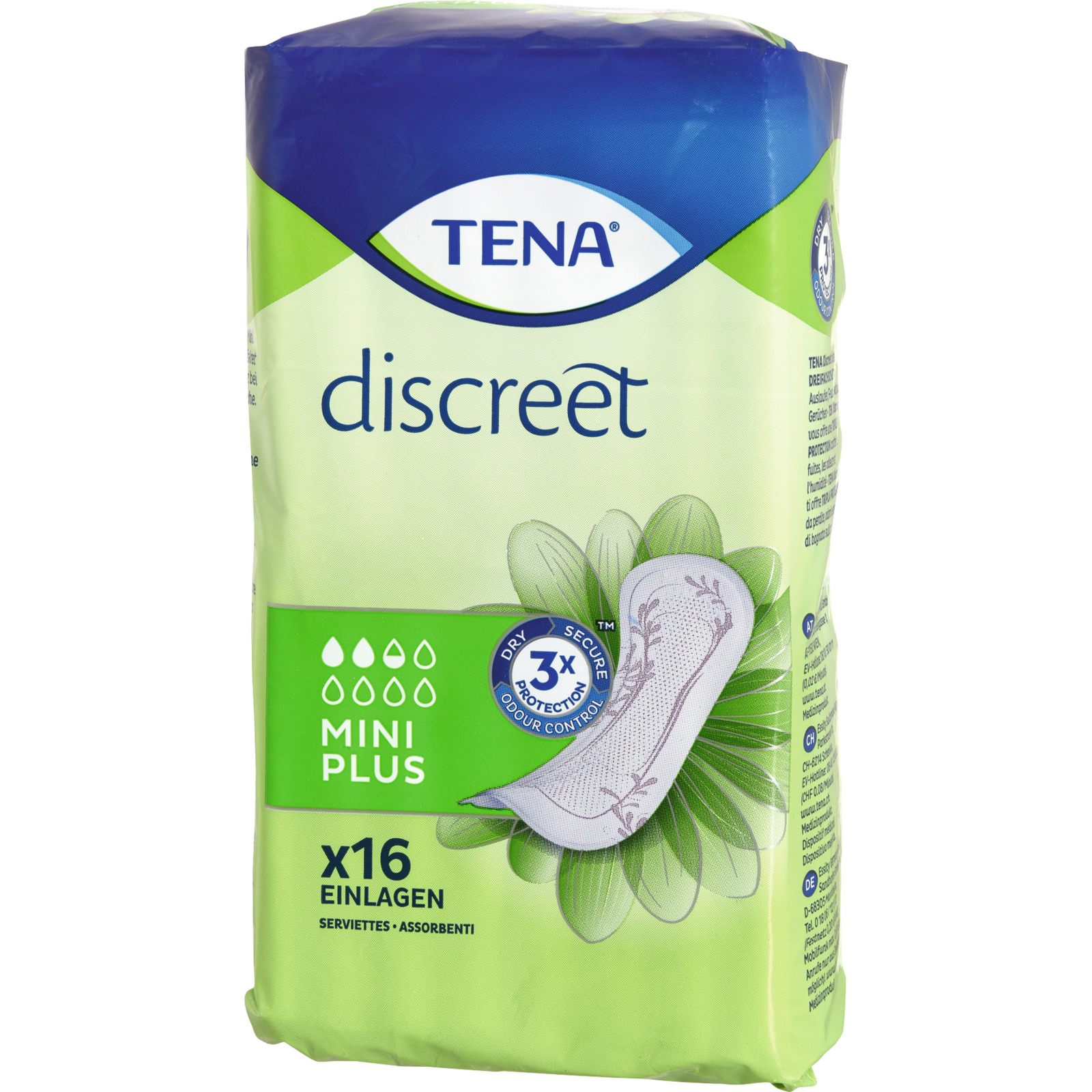 Tena Discreet Einlagen Mini Plus 16 Stück