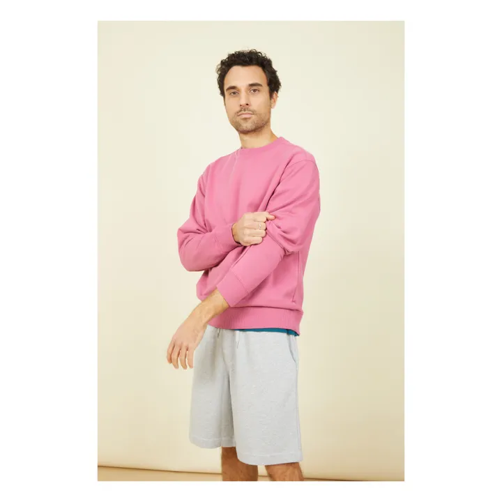 SMALLABLE BASICS Sweat Crewneck Homme Molleton Bio | Vieux Rose