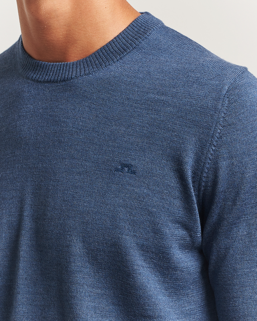 J.Lindeberg Keane Merino Crew Neck Vintage Indigo