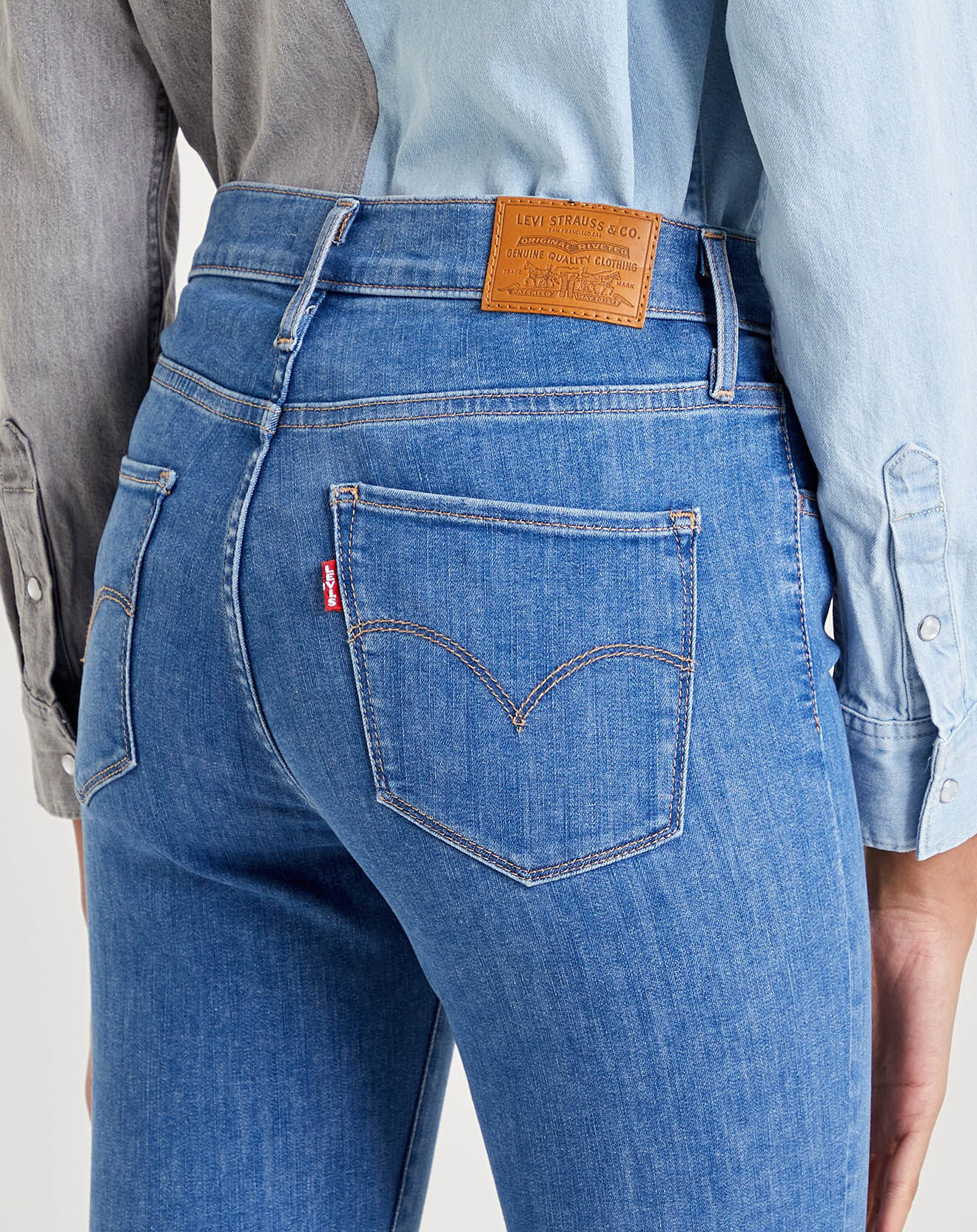 Levi's® Jean 720 Hirise Super Skinny sculpt Eclips bleu