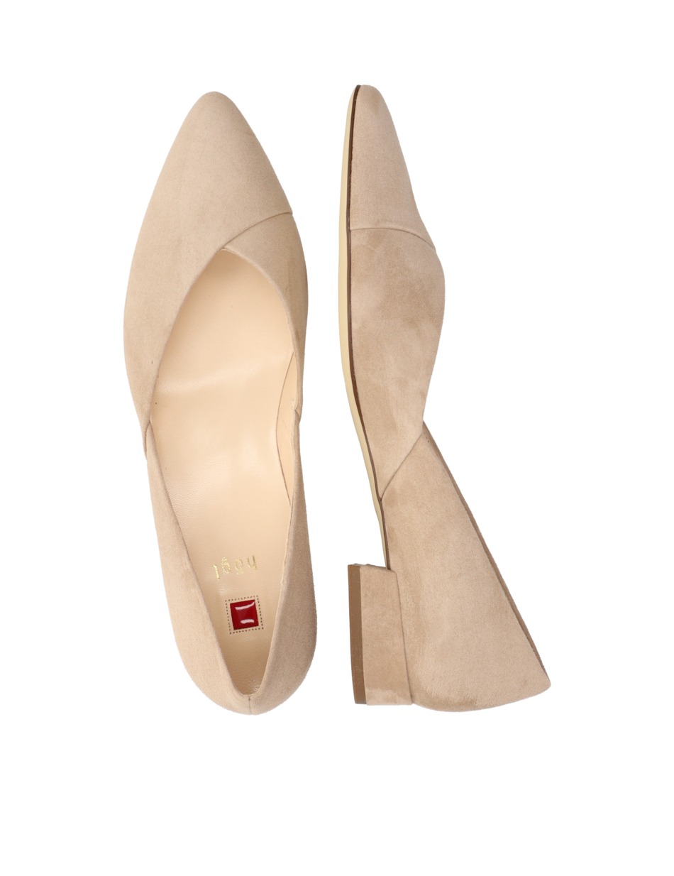Veloursleder Ballerina