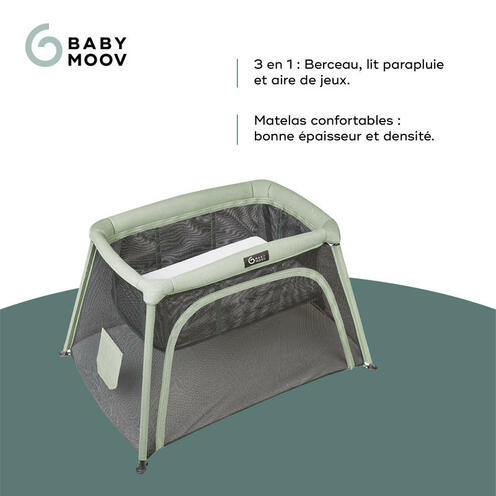 Lit Parapluie Moov&Comfy Vert - BABYMOOV