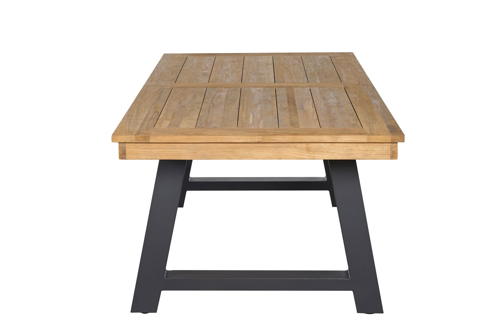 Garden FLAIR Gartentisch OLI 220-300 x 100 cm sandschwarz /Teak