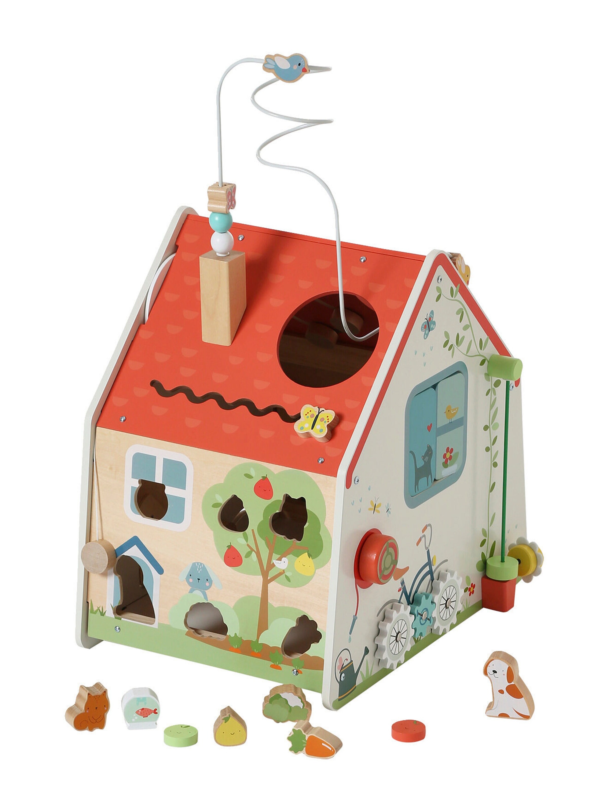 Vertbaudet Baby Activity-Haus, Holz FSC® natur