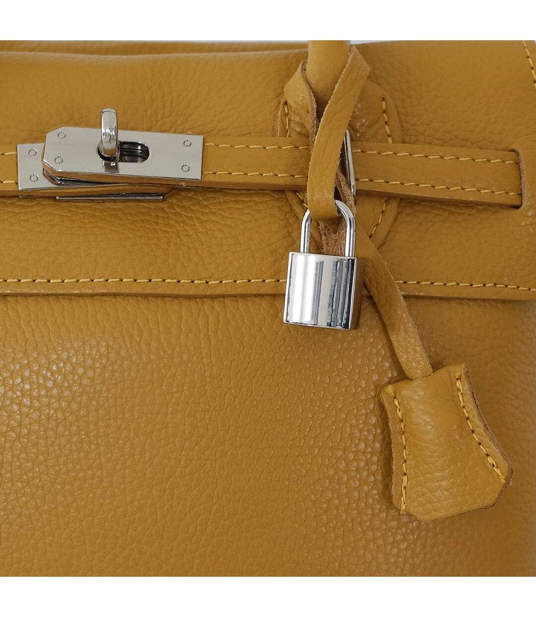 Sac à main cuir grainé Italien