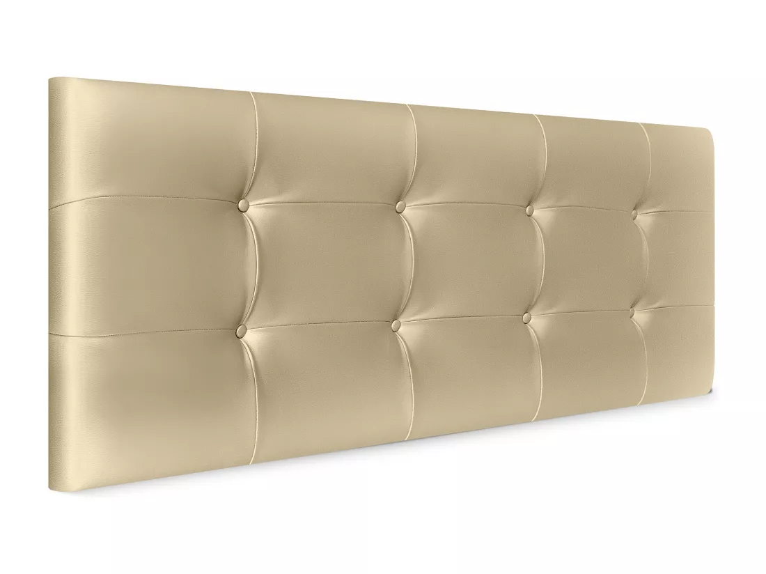 DHOME Tête de lit en Similicuir Capitonné 160x60cm Lits 150/160 - Champagne