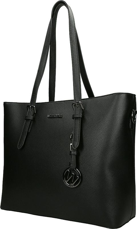 Wimona - KyaraOne - Laptoptas - Zwart - Kunstleer - 15 Inch