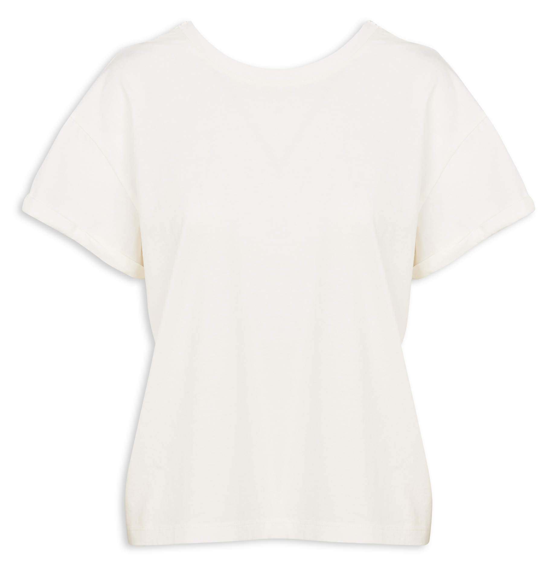 Tee-shirt réversible dentelle en coton | Blanc