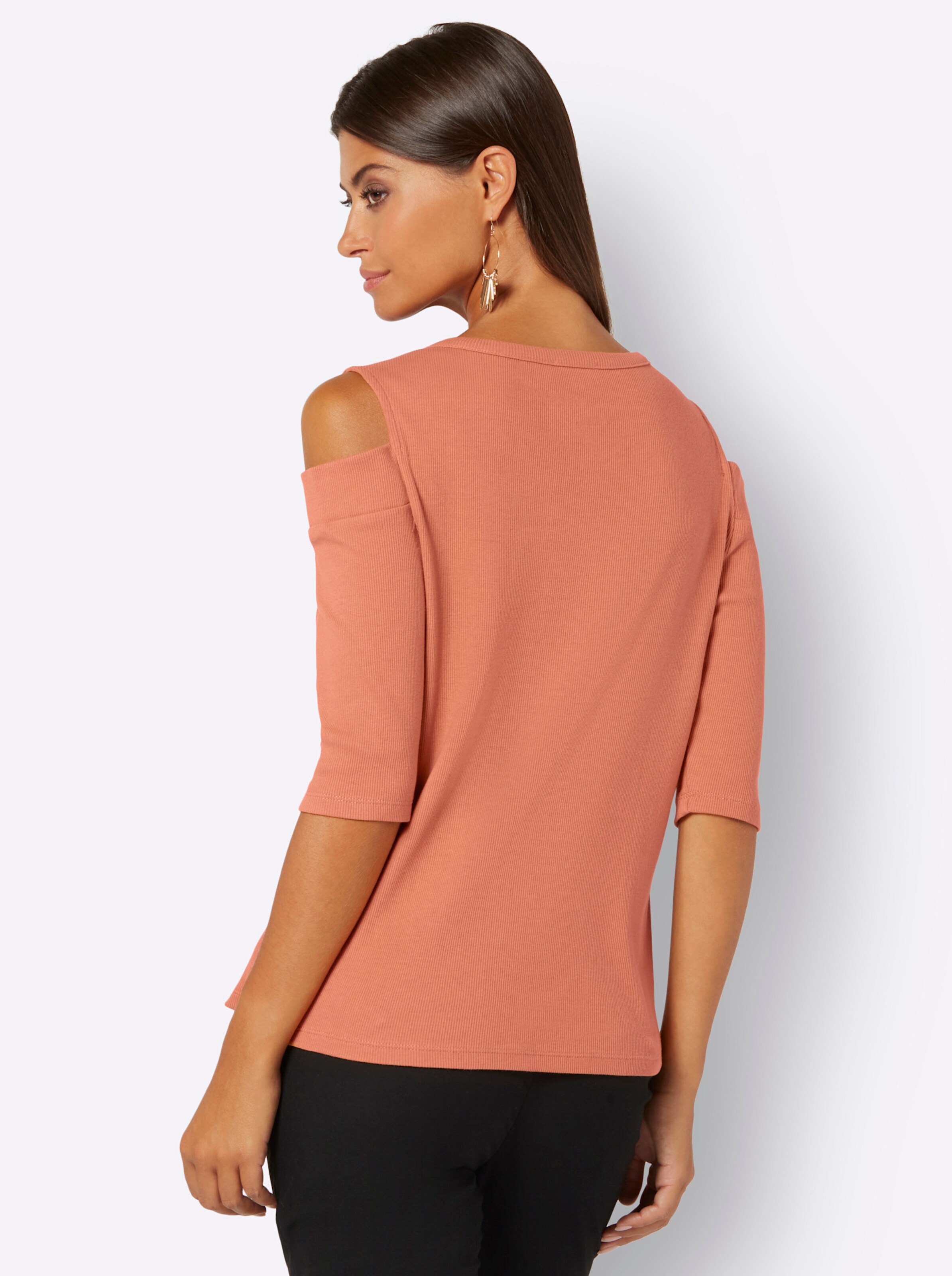 Shirt in papaya