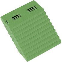 Bloc numéroté 1-1000, 105 x 42 mm