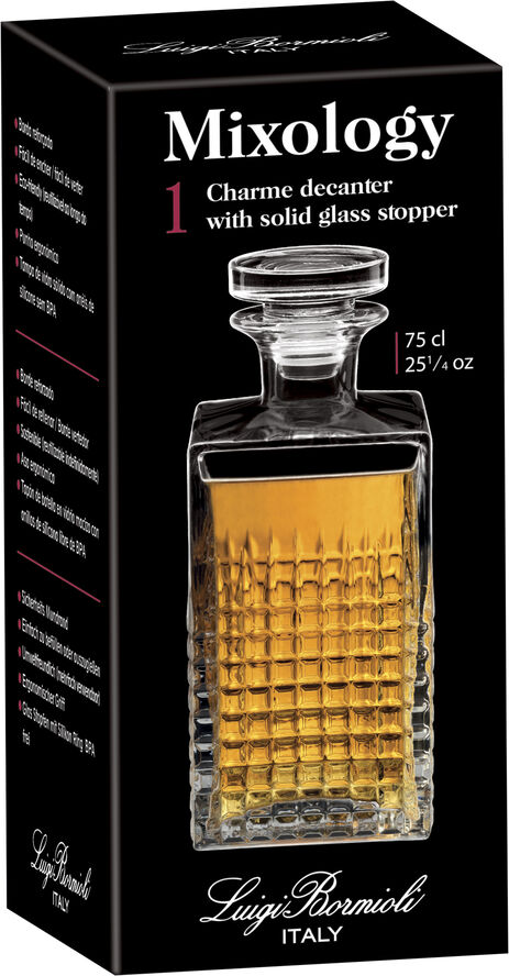 Luigi Bormioli Elixir karaffel klar 75 cl L8,5cm B8,5cm H20,7cm Transparent