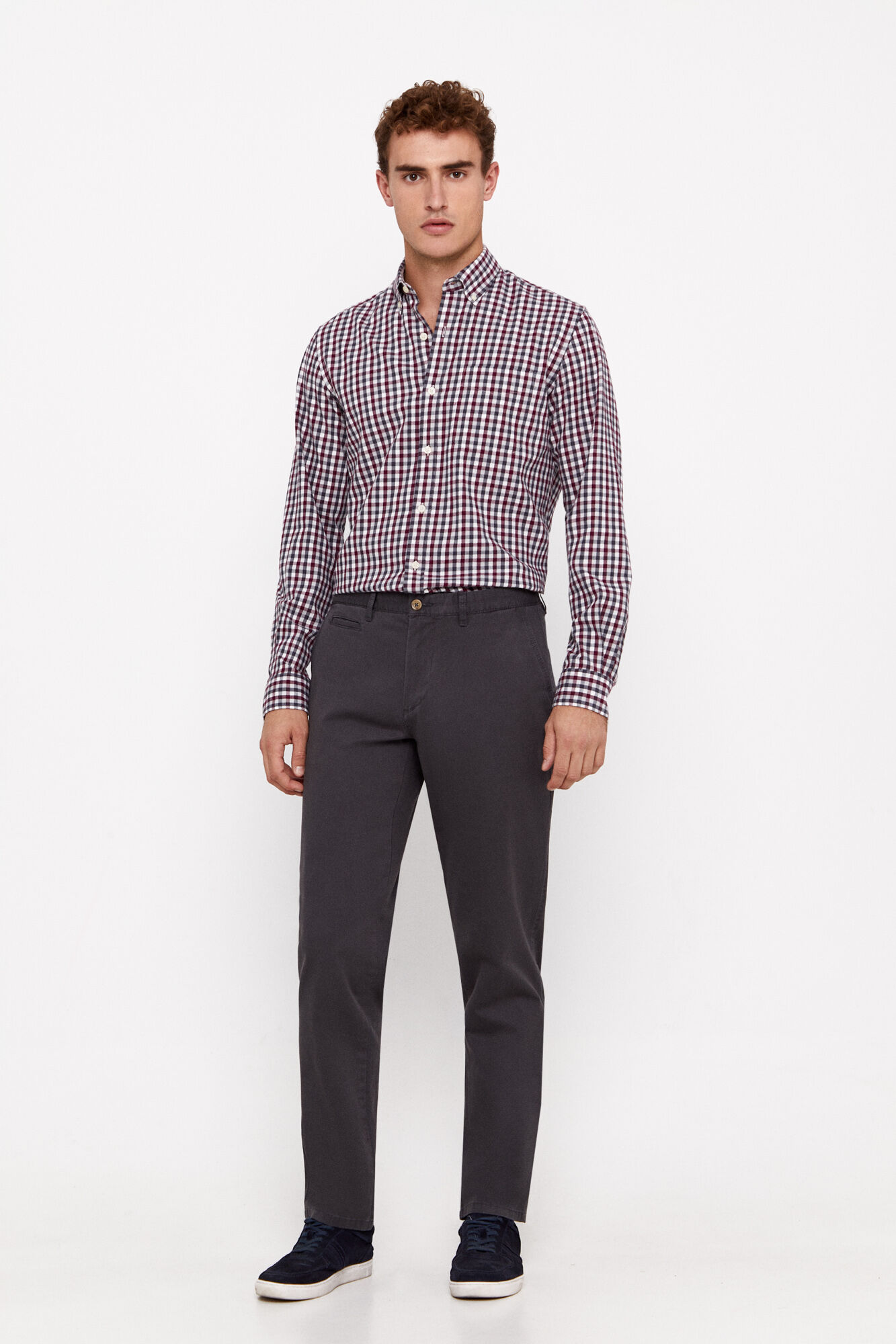 camisa de sarja xadrez