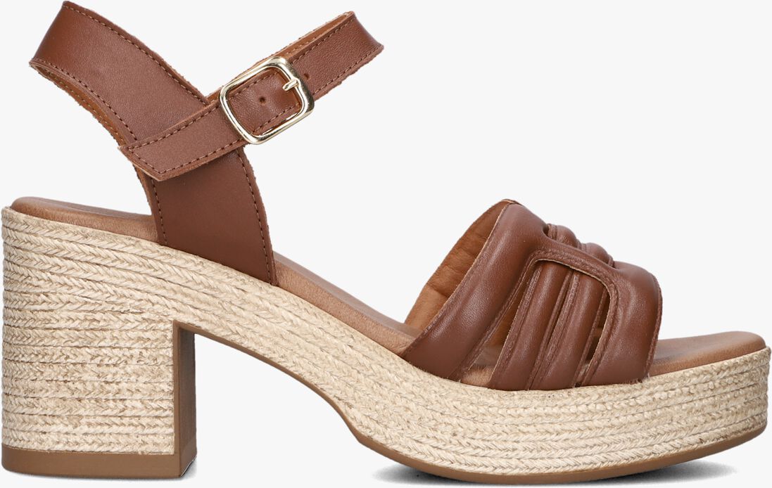 cognac notre-v sandalen met hak as-2000