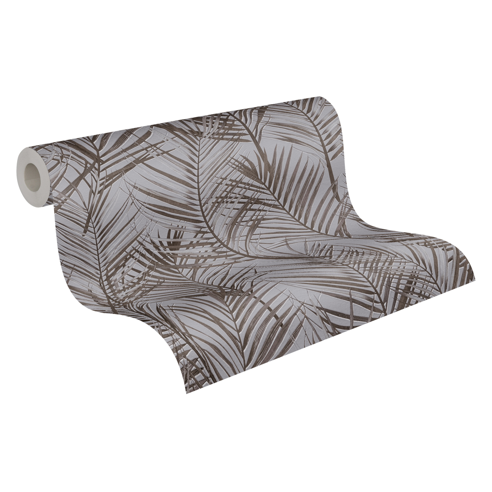 A.S. Creation Vliestapete - grau-braun - Floral - 10 Meter