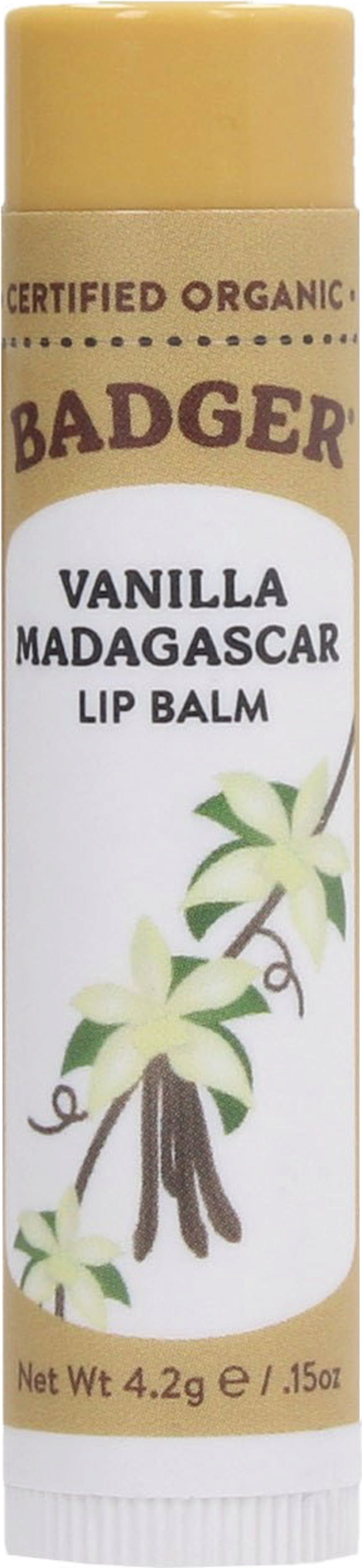 Badger Balm  Lip Balm Stick, Vanilla Madagascar (4,20 g)