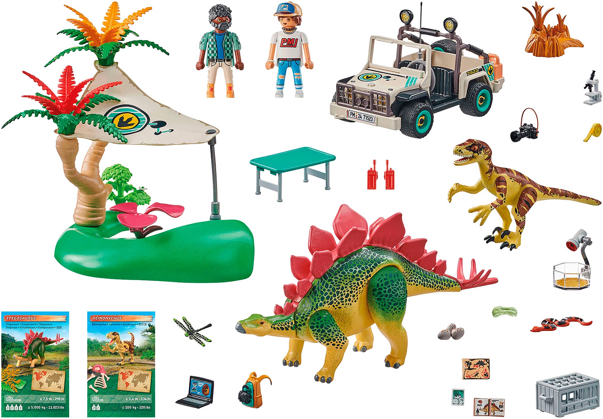 Playmobil® Konstruktions-Spielset »Forschungscamp mit Dinos (71523), Dinos« Made in Europe