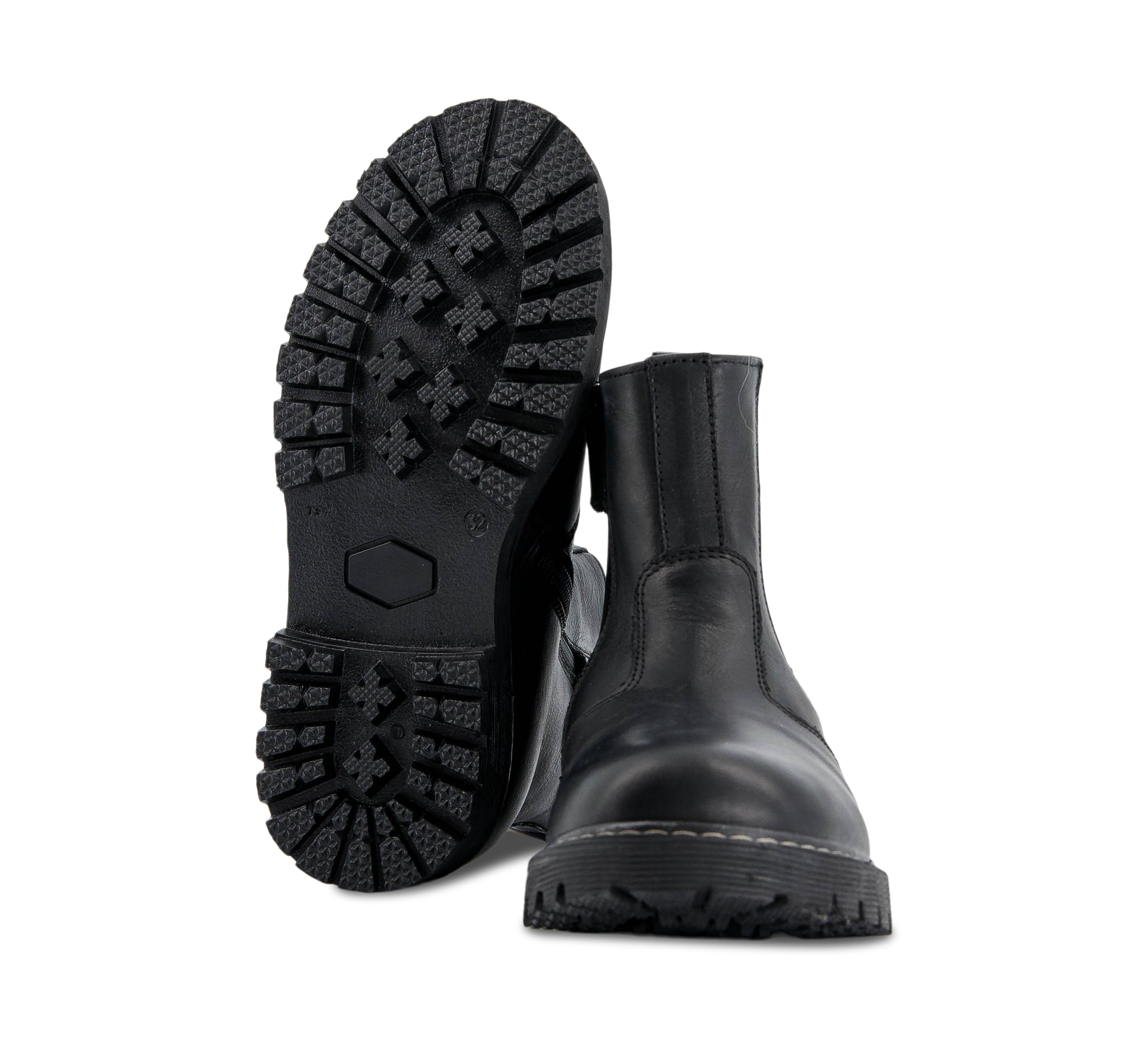 Dianetti Schlupfstiefel / RV Mäd. (ohne Membrane) schwarz