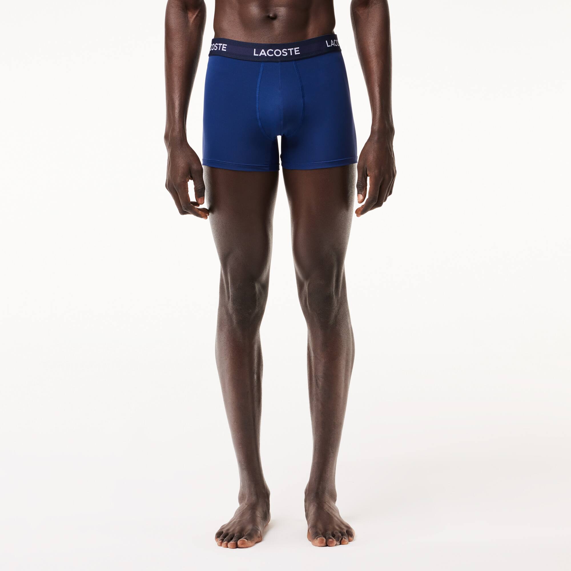 Herren Trunks aus Mikrofaser im 3er-Pack Unterwasche - Blau - Lacoste - Herren