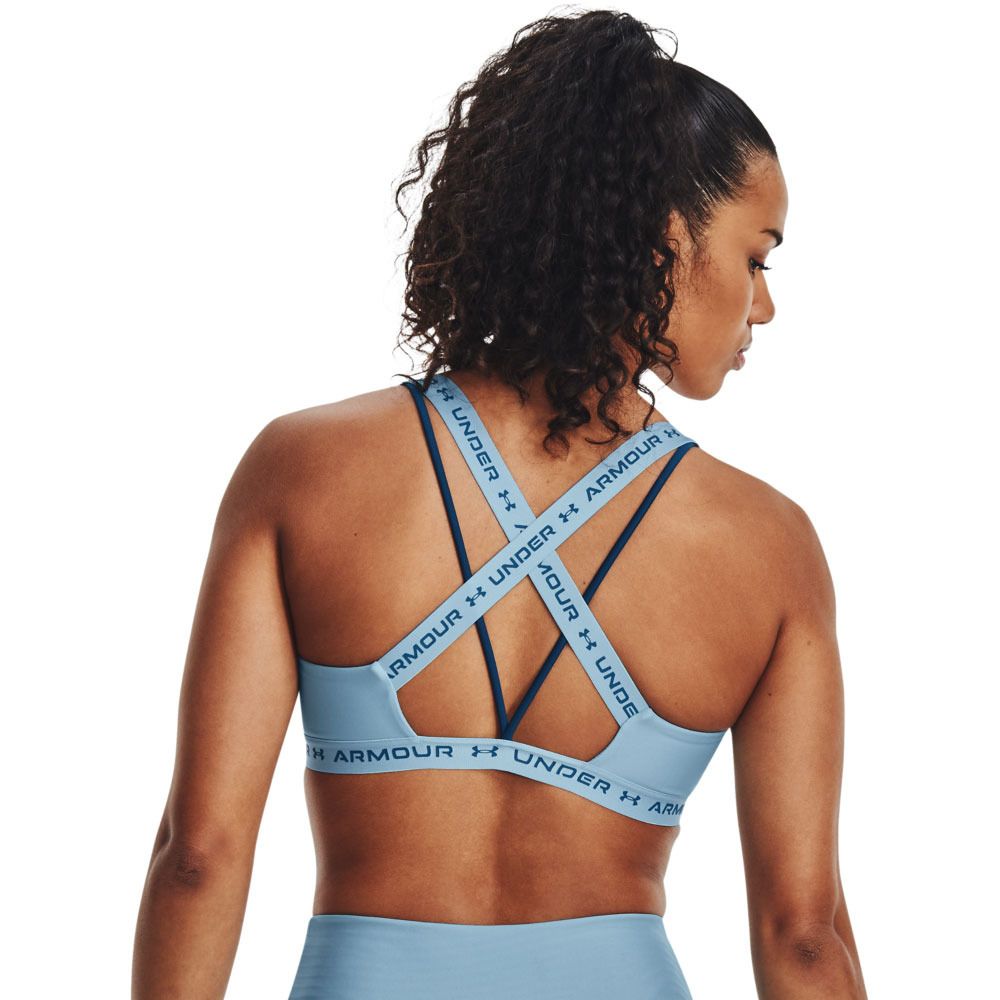 Under Armour CROSSBACK LOW - Brassière Femme bleu