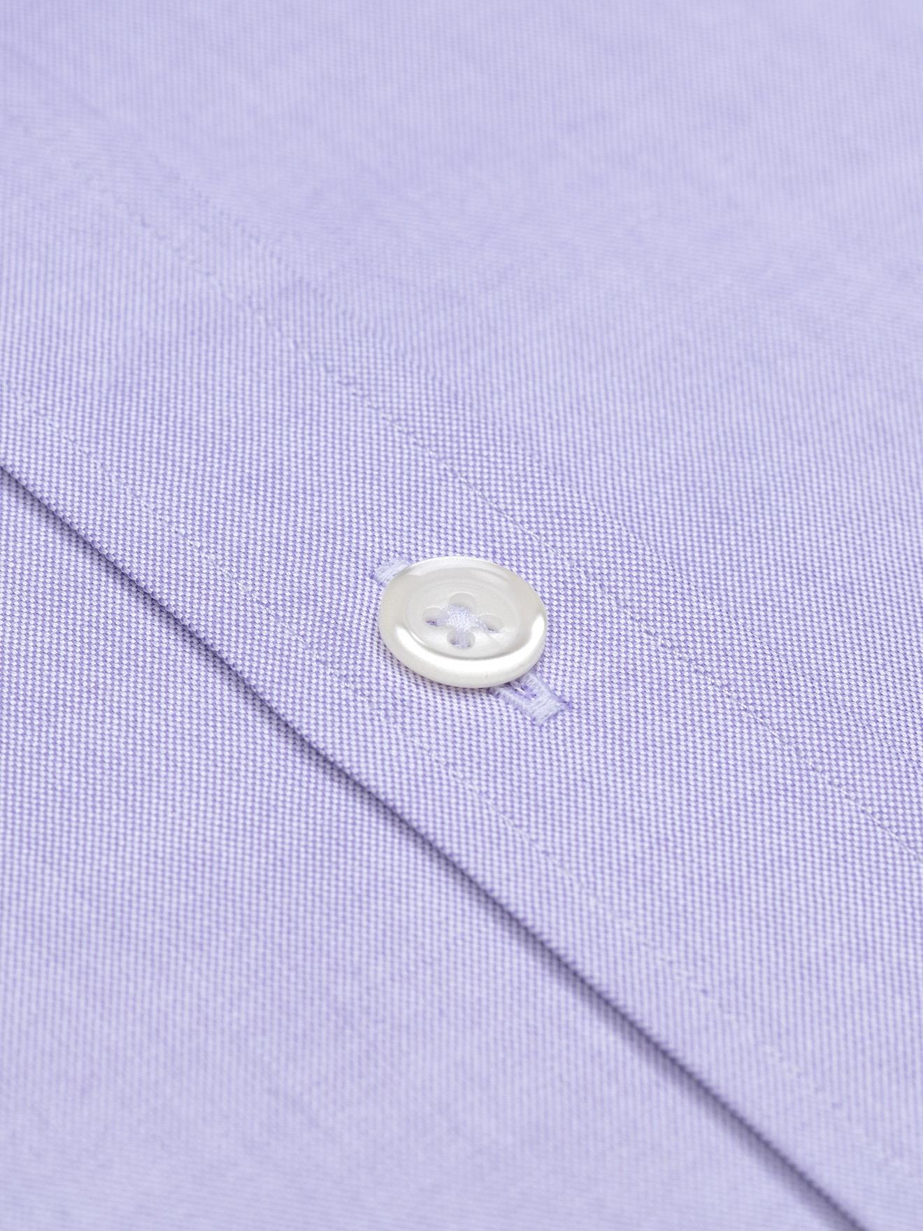 Chemise en pin point parme - Col Boutonné