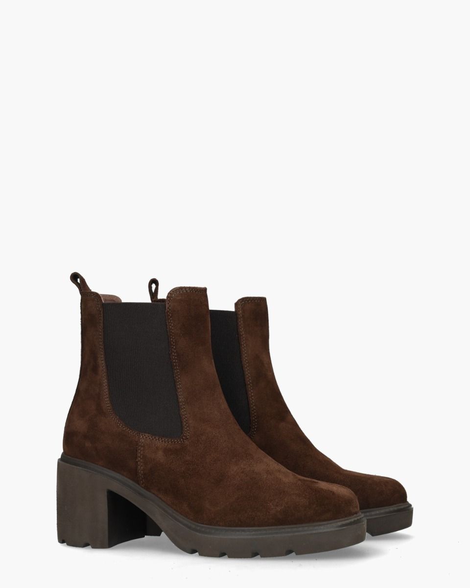 Gioia Yvette Donkerbruin Dames Chelseaboots