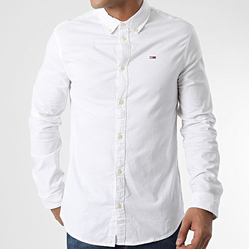 Chemise Manches Longues Slim Stretch 9594 Blanc