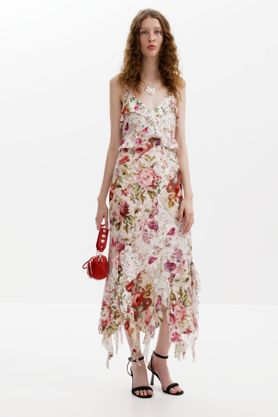 Vestido largo flores