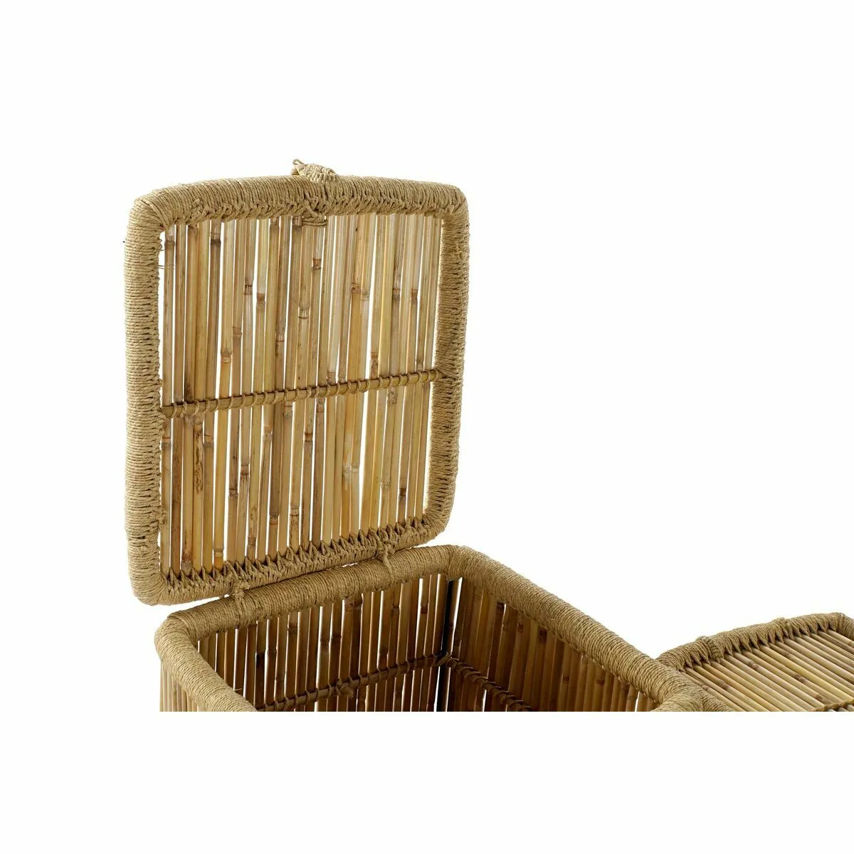 DKD Home Decor Set de baskets Naturel