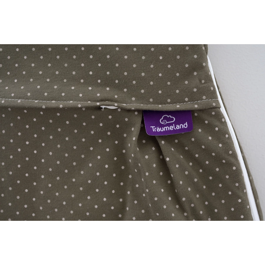 Träumeland Schlafsack Liebmich Pünktchen oliv