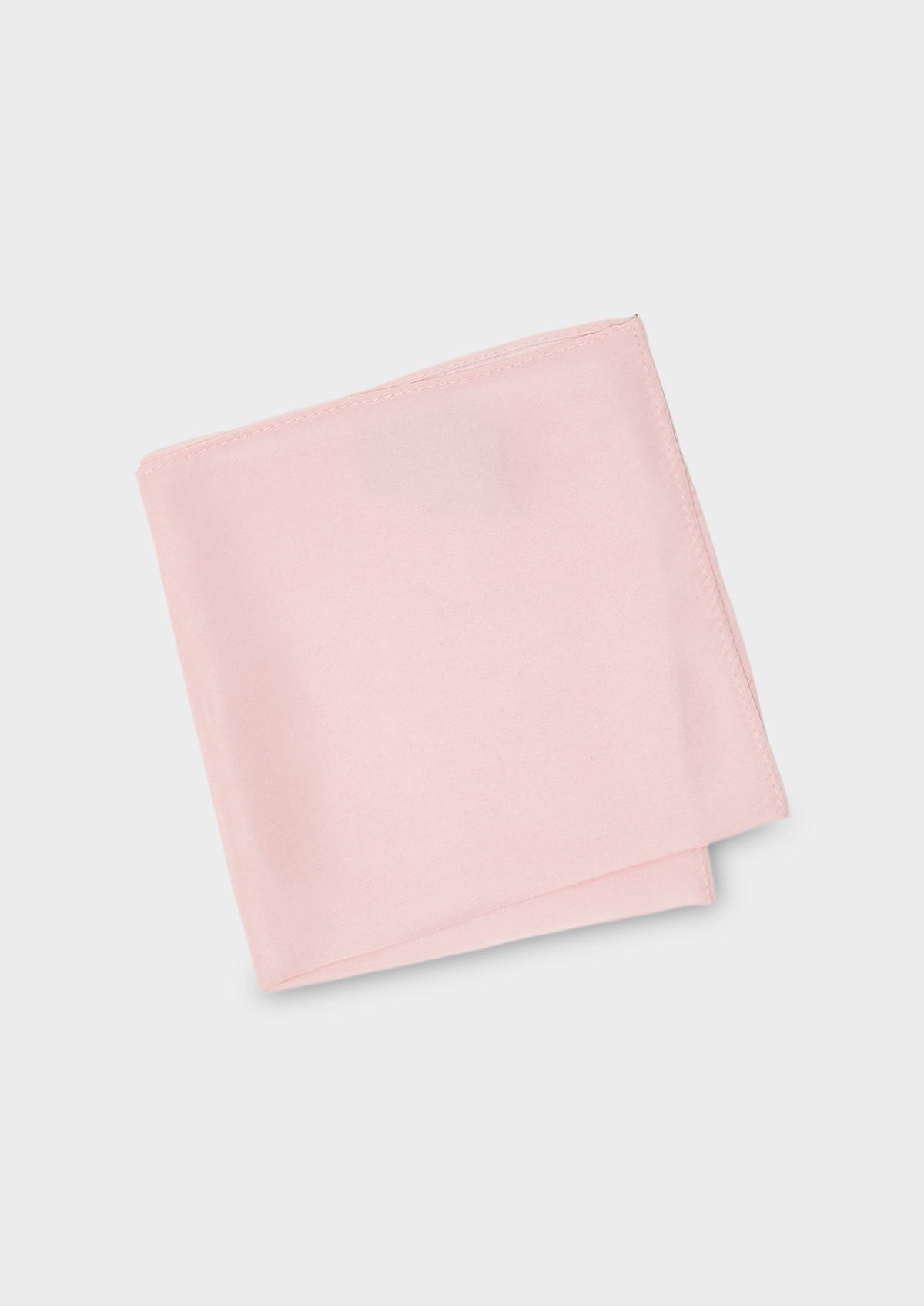 Pochette en soie unie rose clair