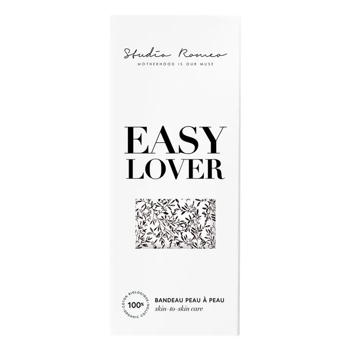 Studio Romeo Bandeau peau à peau en coton bio Easy Lover | Blanc