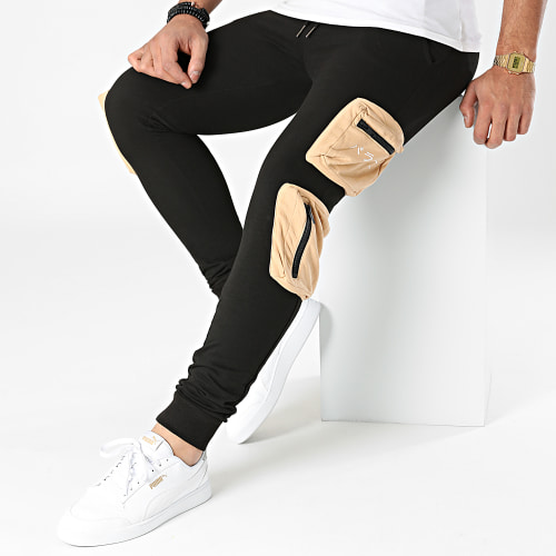 Pantalon Jogging E8 Noir Beige