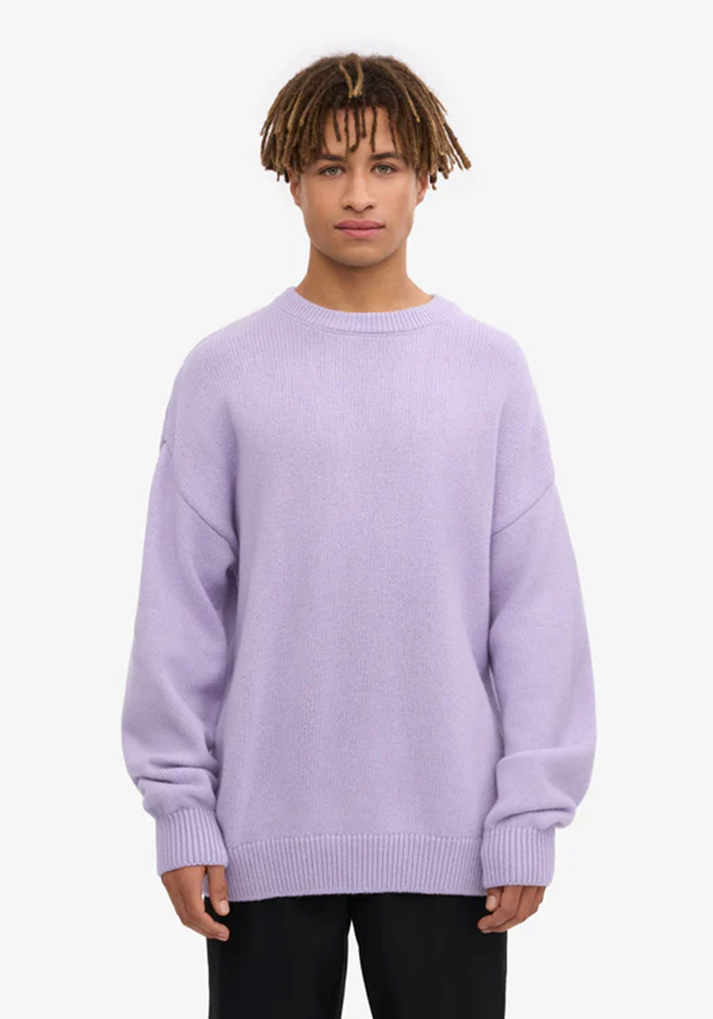 Colorful Standard Oversized Merino-Wollpullover Soft Lavender