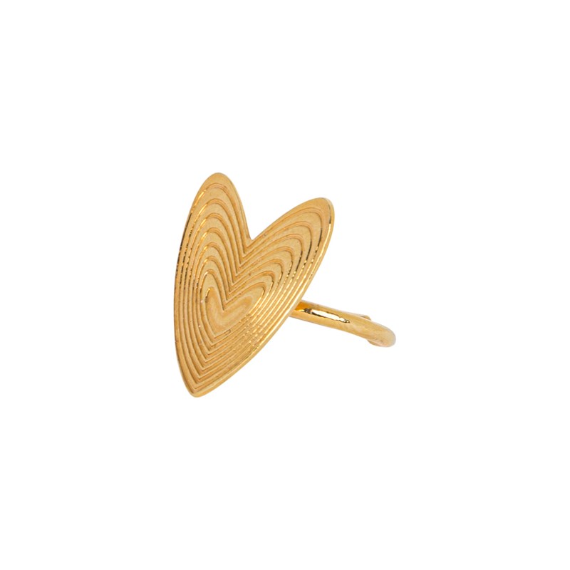 Bague ajustable en plaqué or - Bijou de créateur