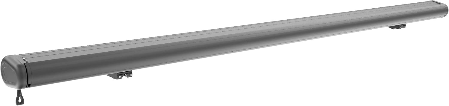 Schartec Premium Kassetten Markise elektrisch mit LED Beleuchtung Kassettenmarkise motorisierte Gelenkarmmarkise bis 500x300cm m (400x300cm, anthrazit)
