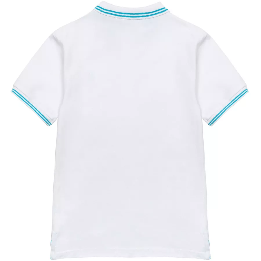 MINOTI Poloshirt mit Kontrastelementen Weiß