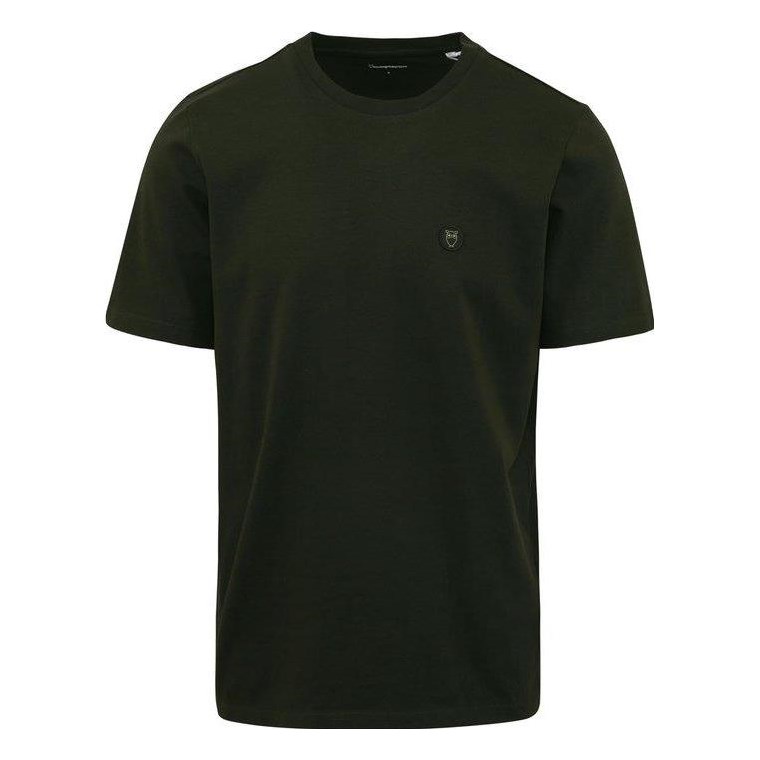 KnowledgeCotton Apparel Loke Badge Tee Forrest Night