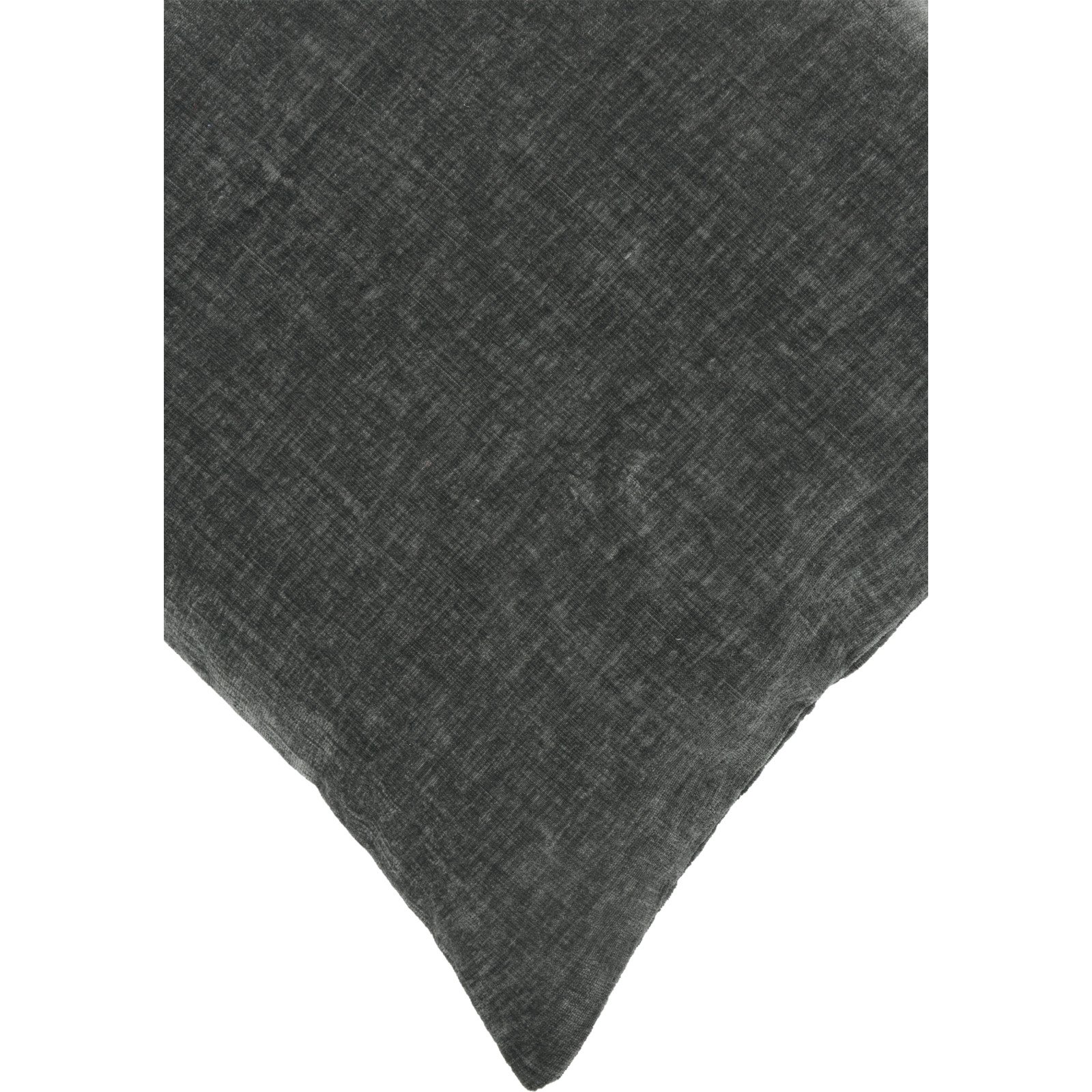 Zierkissenhülle Chenille 45 x 45 cm anthrazit
