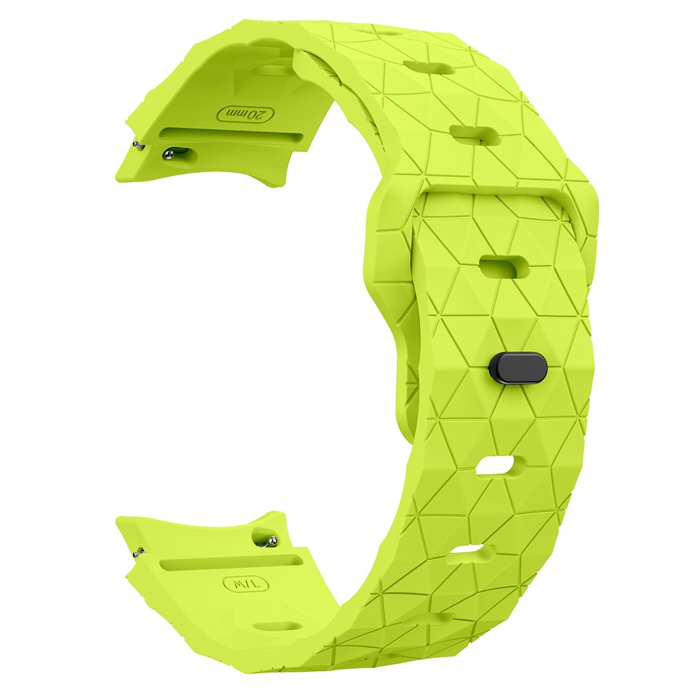 Samsung Galaxy Watch 6 (40mm) Silikon Armband mit Knopf Verschluss Mosaik Design (Gelenkumfang: 180-220mm) - Grün