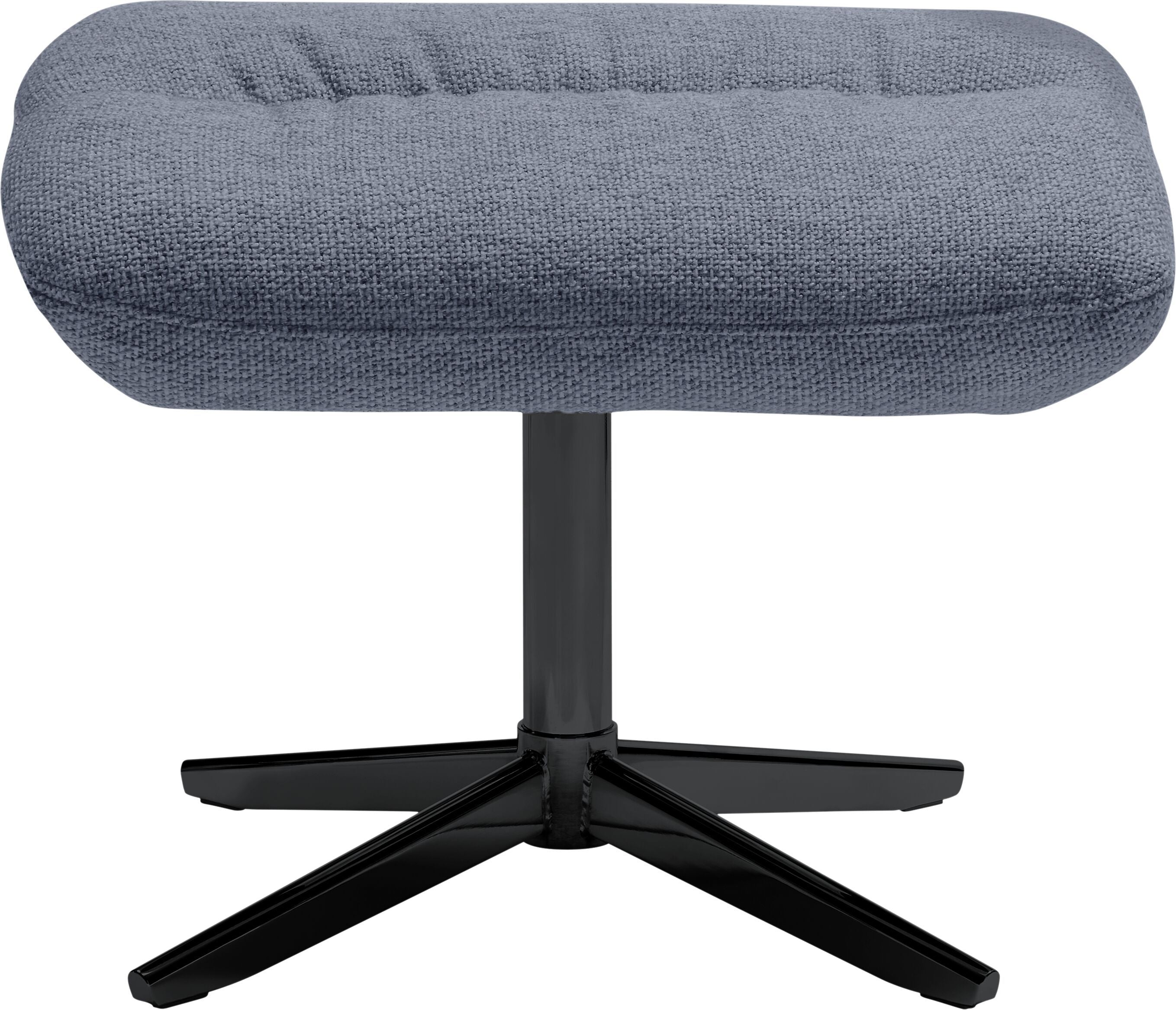 ARNOLD Hocker - Grau / B: 55.0 cm x T: 37.0 cm x H: 43.0 cm