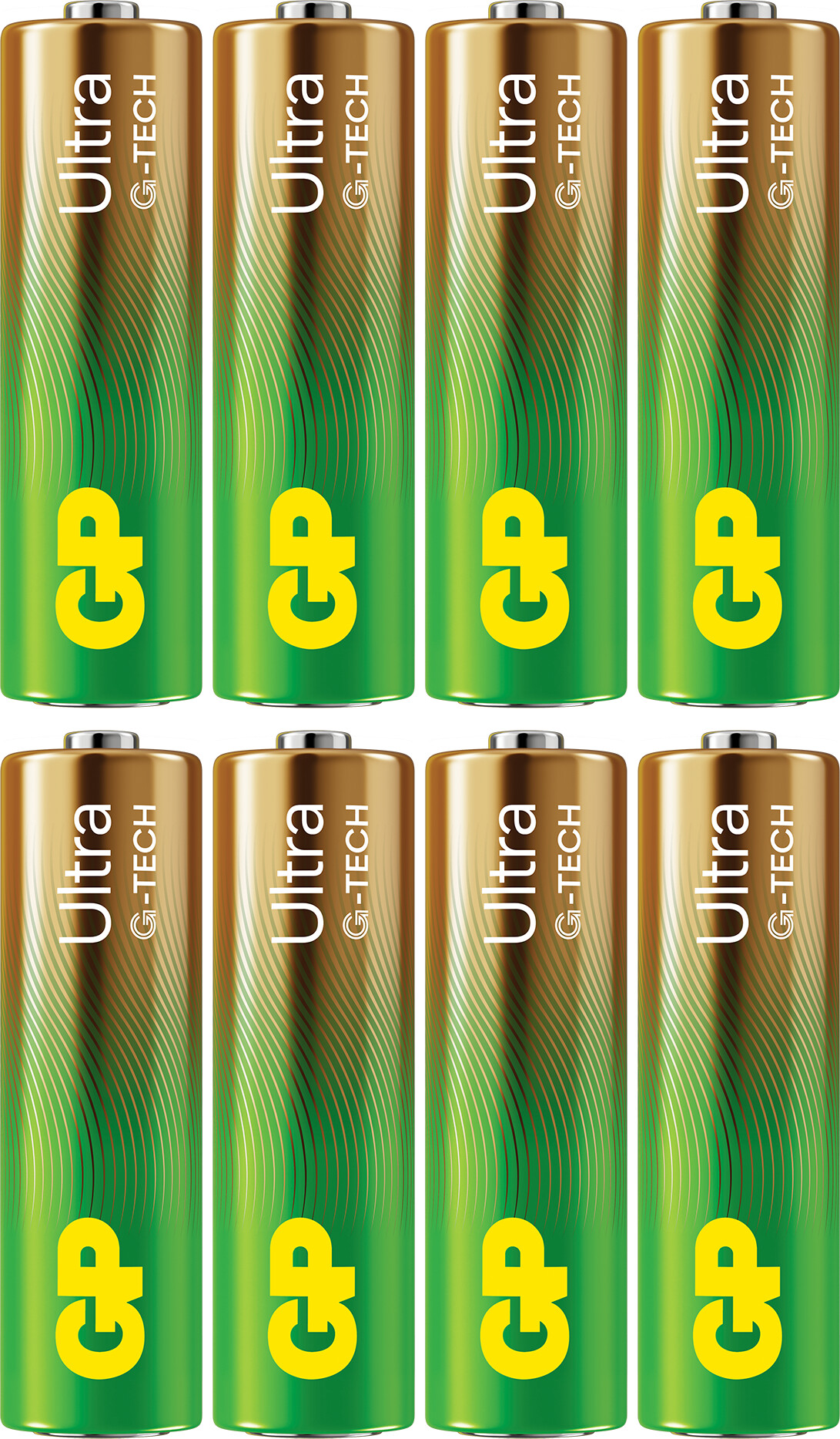 Gp - Ultra Alkaline Aa Batterier - 15Au Lr6 1,5V - 8 Stk