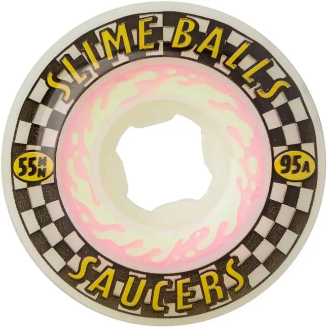 Slime Balls Saucers 95A Skateboard Hjul 4-Pak - Skateboards
