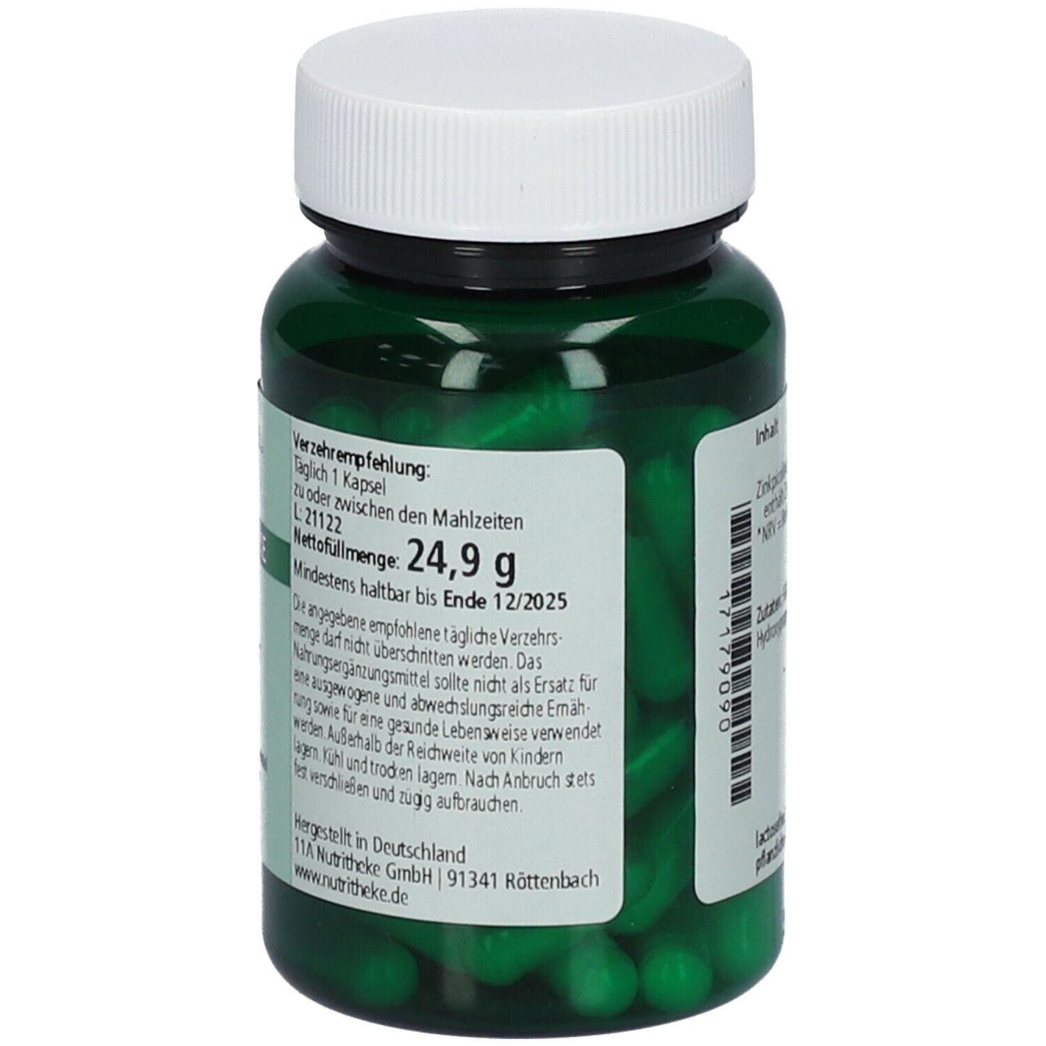 green line NUTRITHEKE ZINK 15 PICOLINAT
