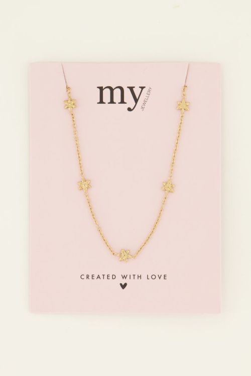 Ketting met meerdere bloemetjes