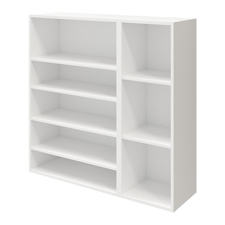 Buffet avec portes et tiroirs blanc GoodHome Atomia H. 112,5 x L. 112,5 x P. 37 cm
