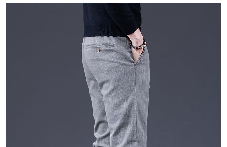 Nataro - Mid Rise Plain Slim Fit Broek