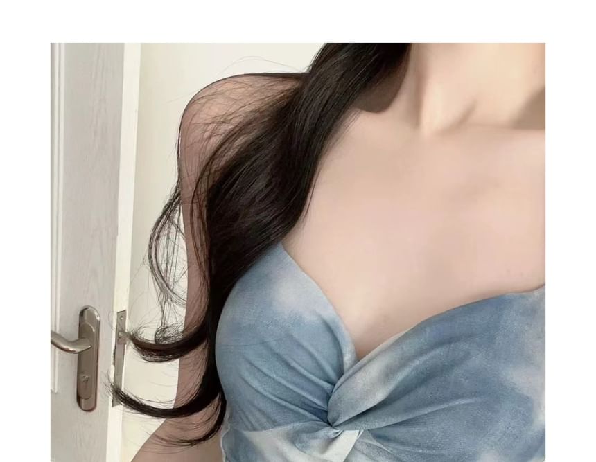 Starleraid - Halter Tie Dye Knoop Zwemjurk