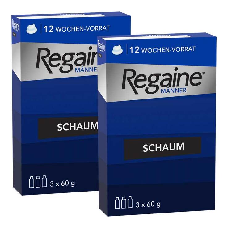 Regaine Männer Schaum 5%, 2x3x60 ml